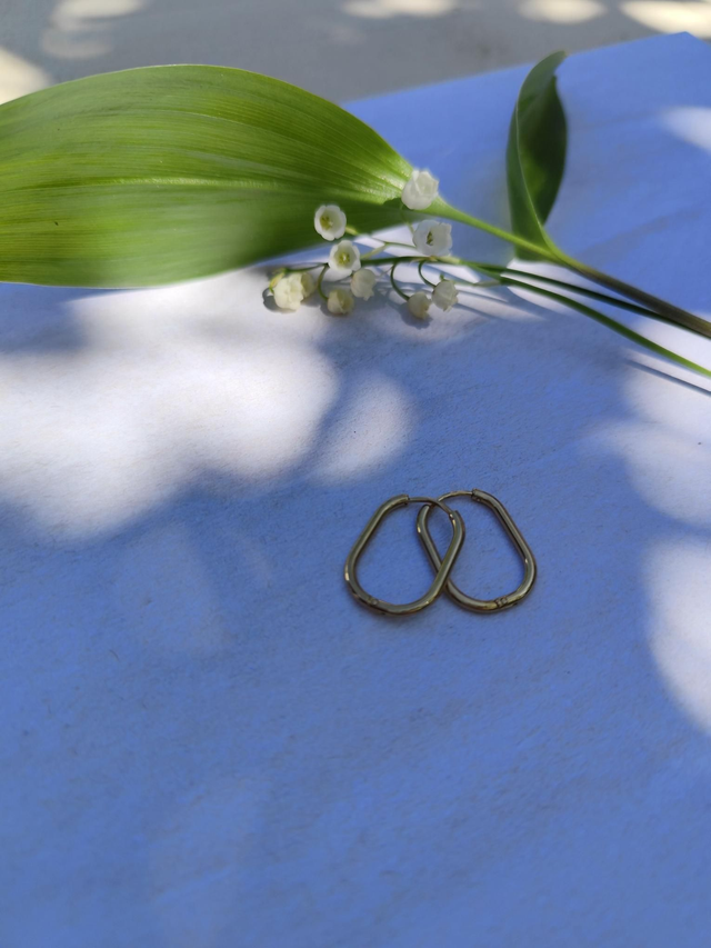 Créoles ovales dorées 