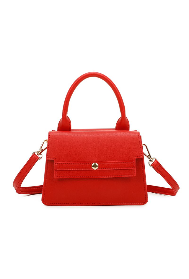 Sac à main et bandoulière rouge