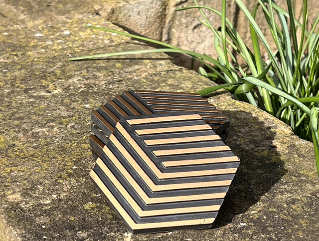 Hexagonal coasters