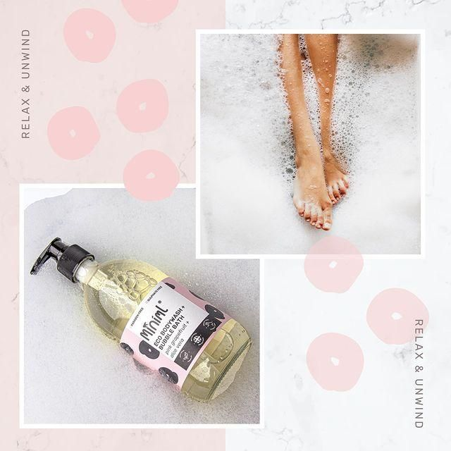 Pre-filled Bottle of Eco Bodywash and Bubble Bath