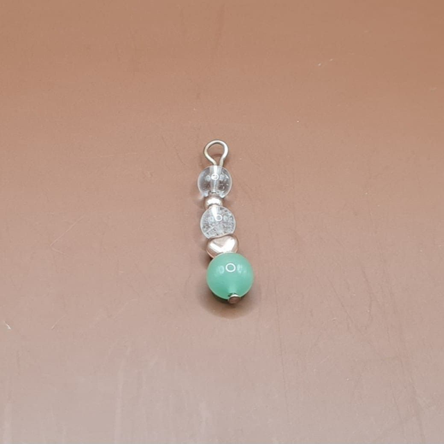 Pendentif Aventurine verte - cristal de roche