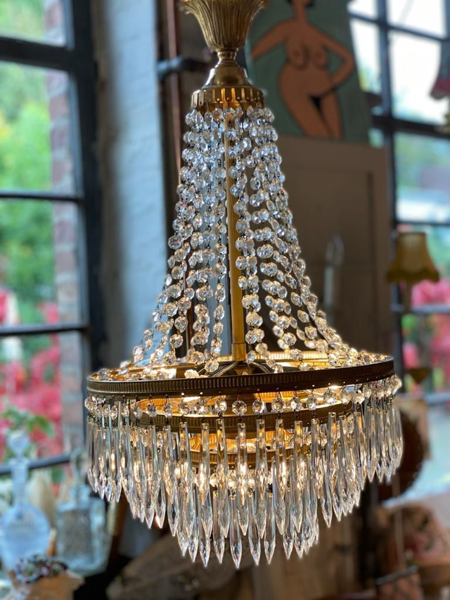 Vintage Kronleuchter  Empire- Style 