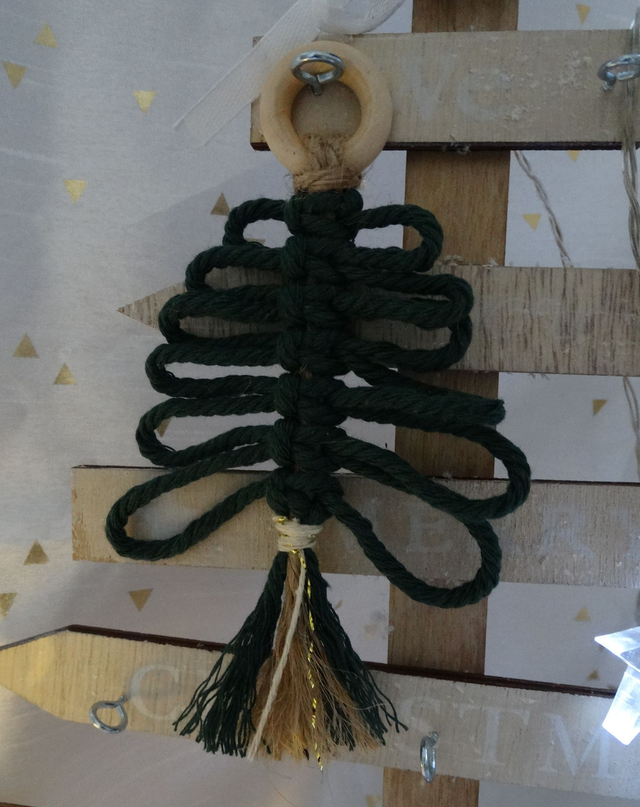 SAPINS DE NOËL en macramé, décoration bohème pour le sapin
