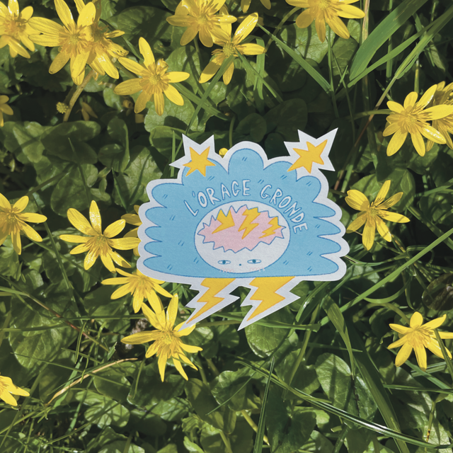 Sticker &quot;L&#039;orage gronde&quot;