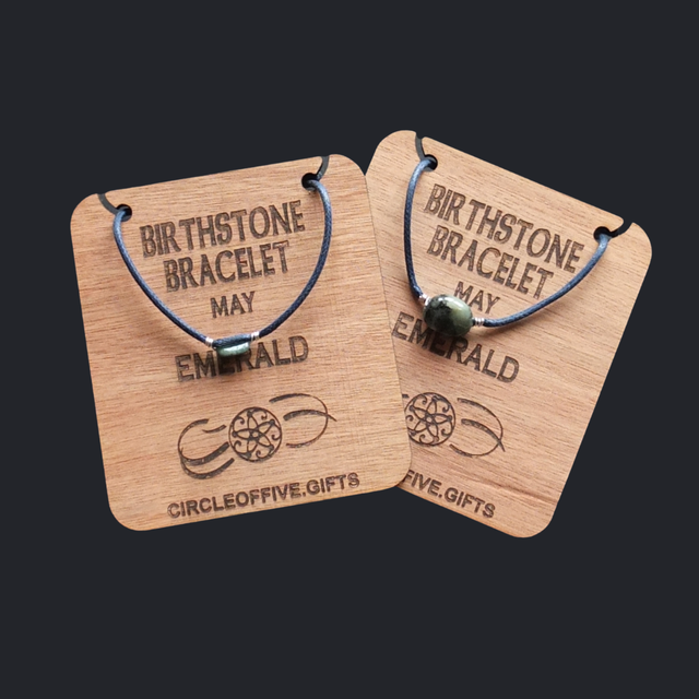 05 Birthstone Bracelet - May - Emerald