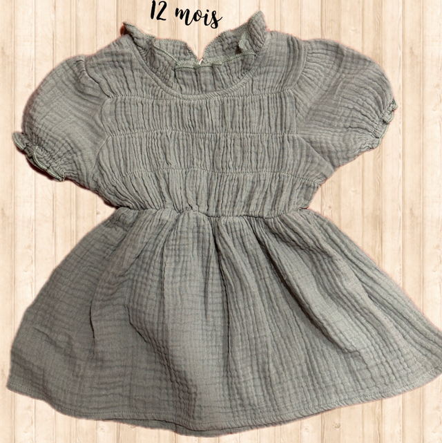 Robe, vert gris, Shein 