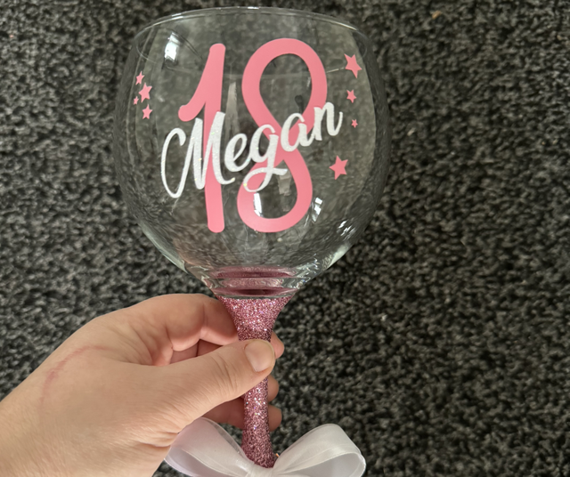 Personalised Age Gin Glass