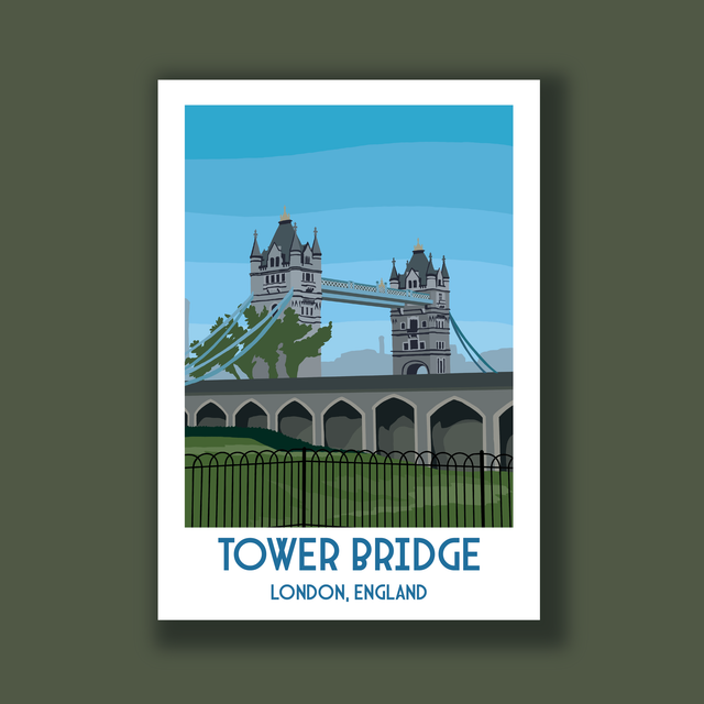 Tower Bridge - Travel Poster