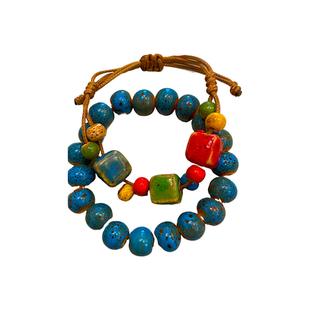 Armband set kubus / blauw