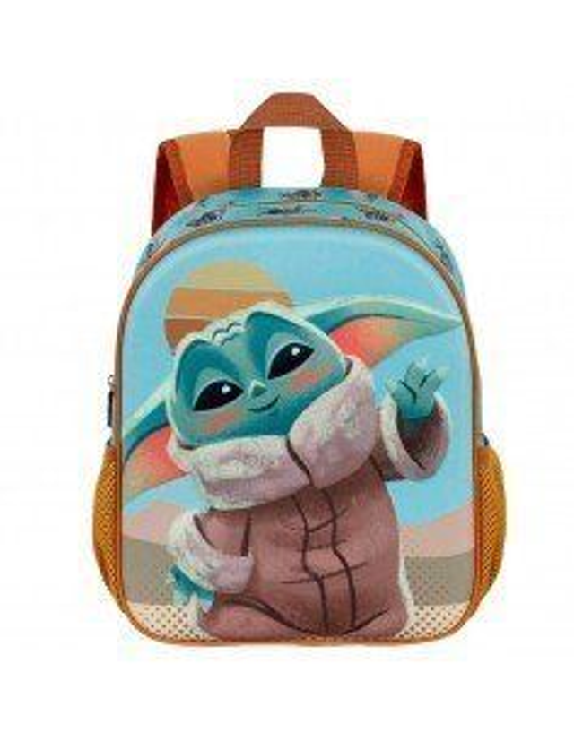 Mochila 3D Relieve Baby Yoda 31cm