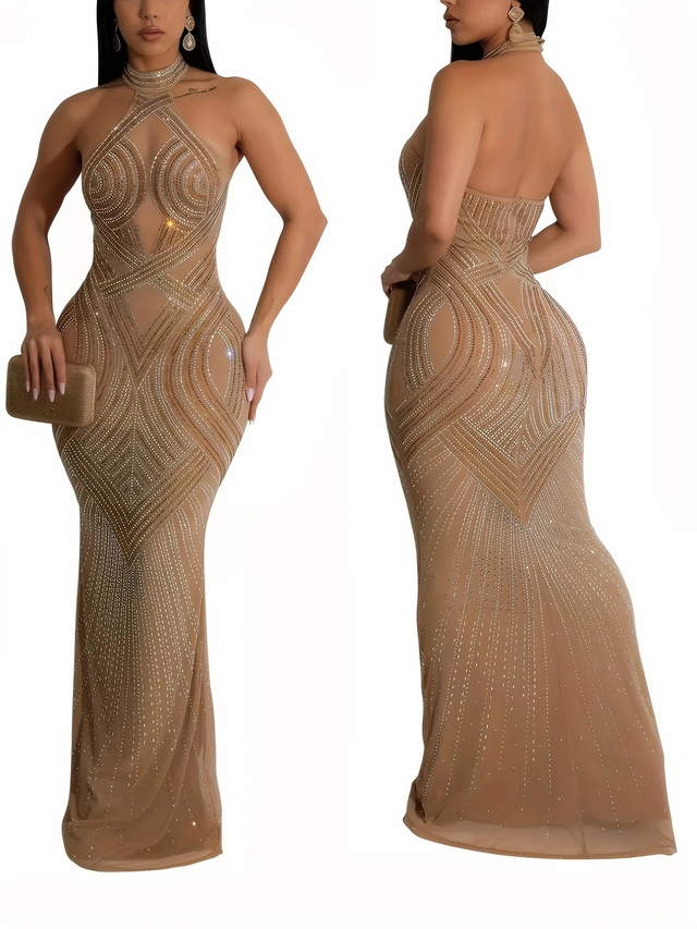 Gown, Chic Lady's Off-Shoulder Mermaid Dress