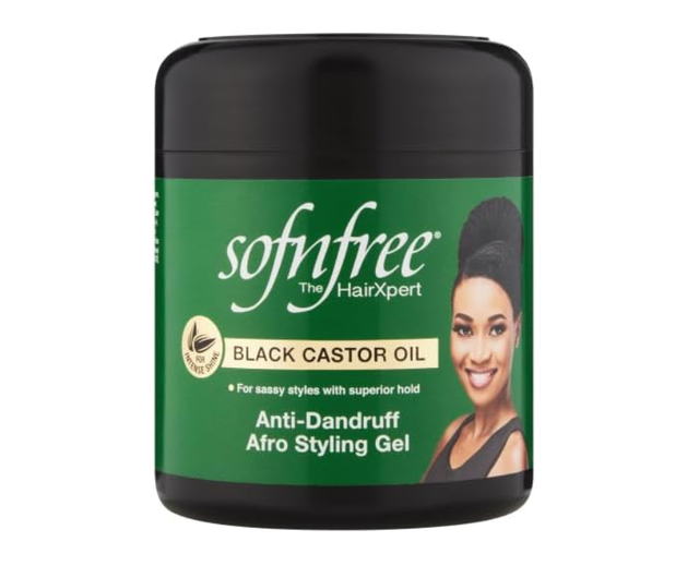 Sofn&#039;free Black Castor Oil Anti Dandruff Afro Styling Gel 500 ml