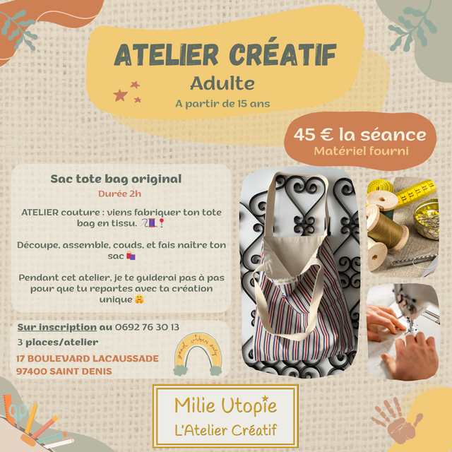 Atelier couture / broderie 