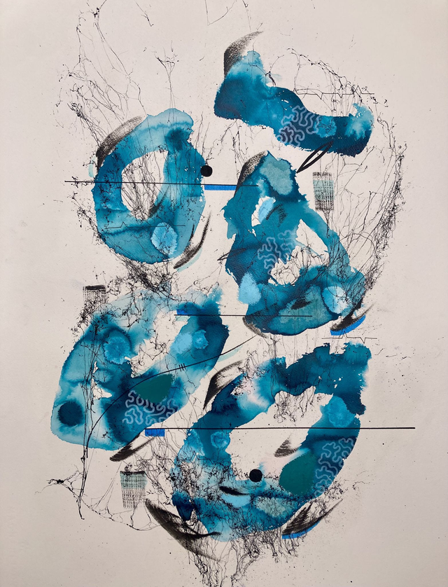 Original mix media on paper 56x76cm