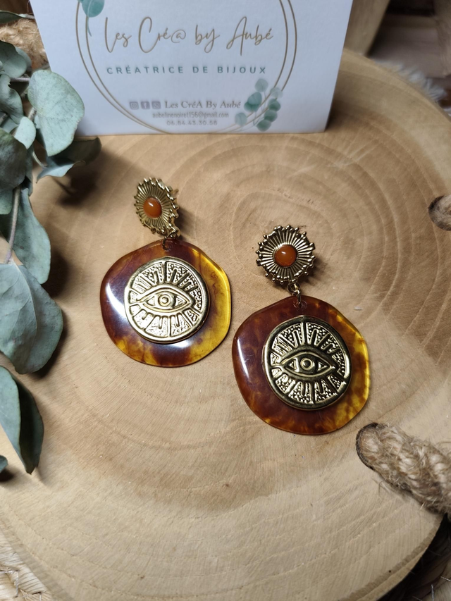 BO CHIC RESINE/OEIL GOLD 0001334