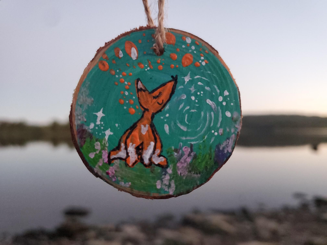 &quot;Little Fox&quot; Wood Slice