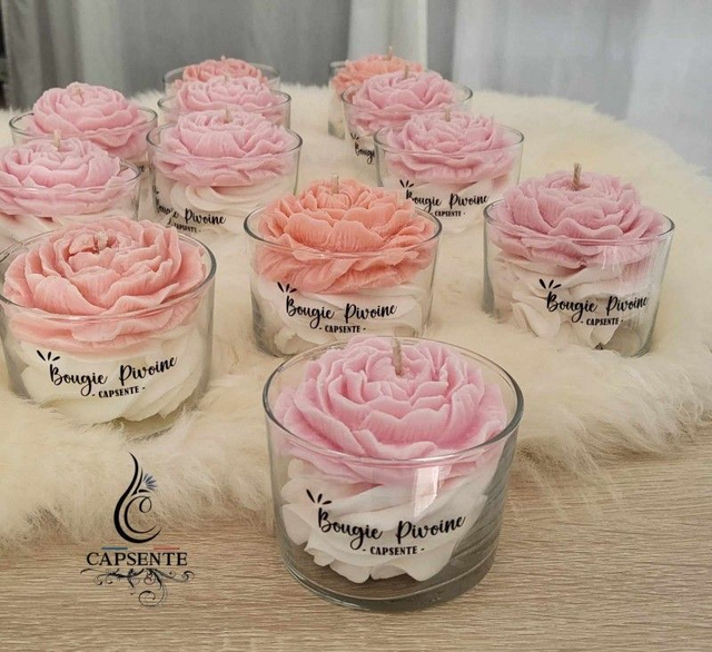 Bougie pivoine