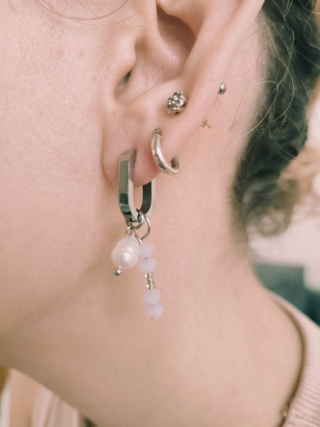 Reflet argenté-les boucles