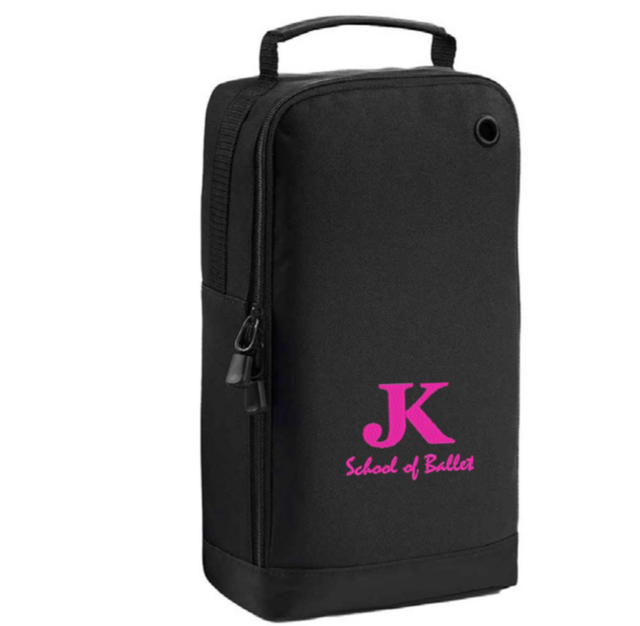 Personalised Ballet Shoe Bag in Black