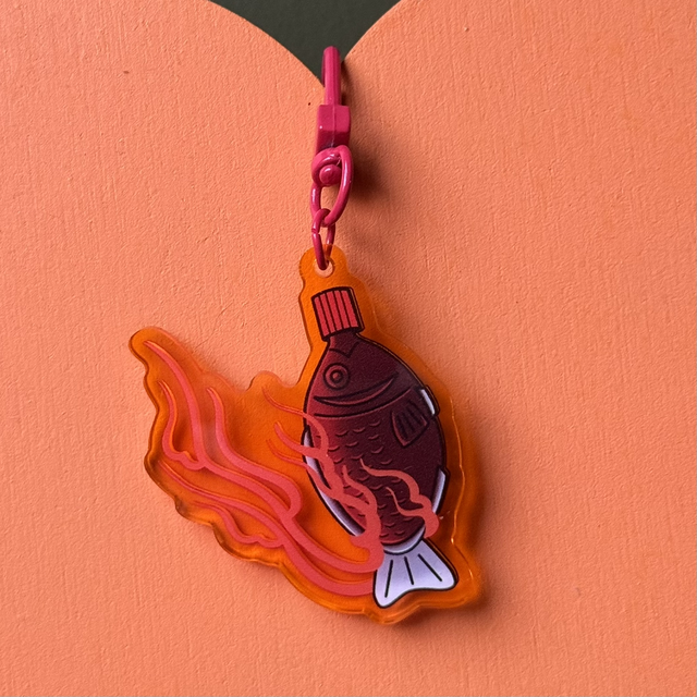 Soy Fish Keyring