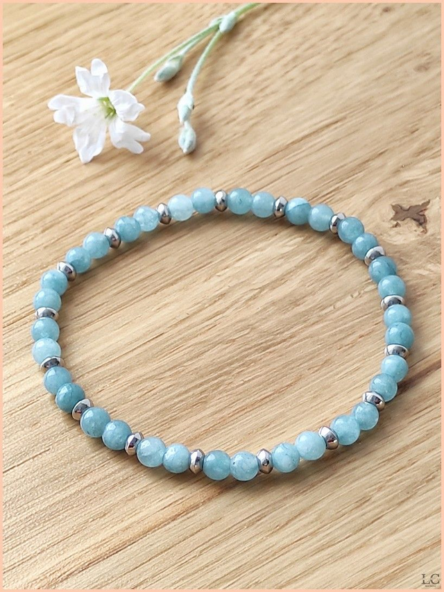 Bracelet 4mm - Aquamarine 