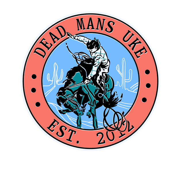 DMU Salmon Cowboy Sticker