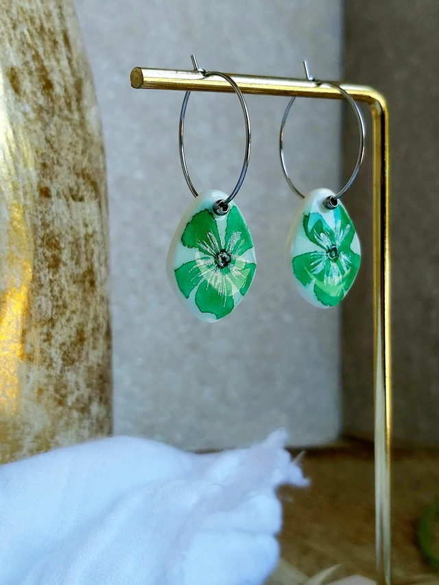 Boucles d&#039;oreilles &quot;Œillet&quot;
