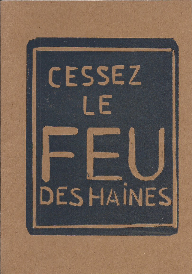 Lino-carte Guerres et paix