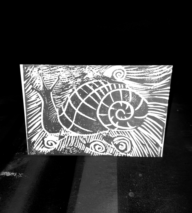 Snail family outing x3 cards A6