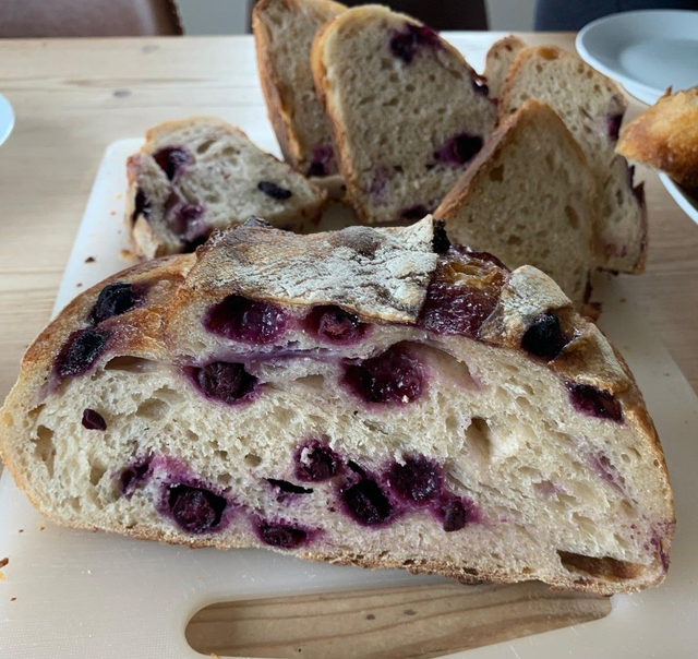 Blueberry &amp; Lemon White Sourdough Inclusion Loaf