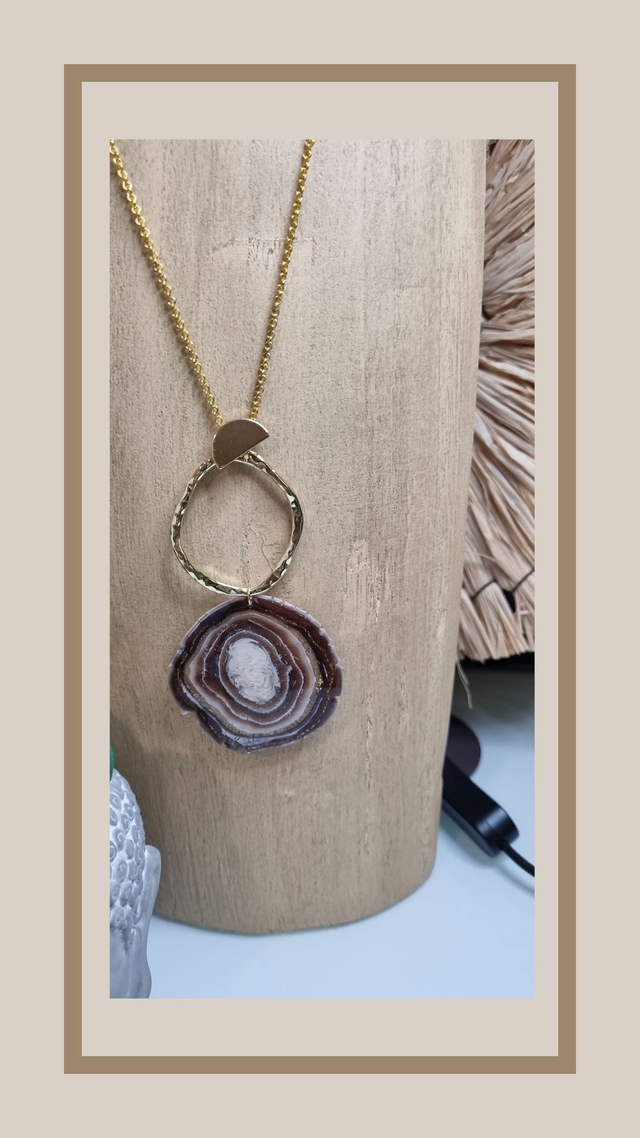 Collection fausse Agathe marron