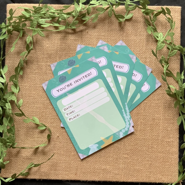 Sea Themed Invite Card