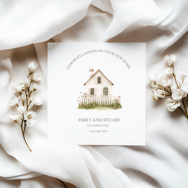 Personalised New Home Card
