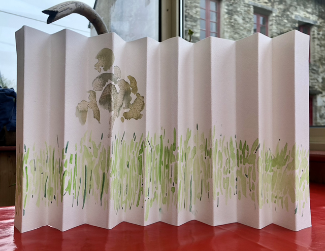 Watercolor Accordion 5 - 20x25 cm