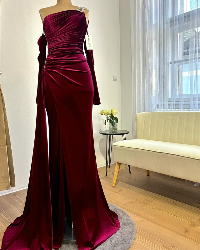 lia dress wine red