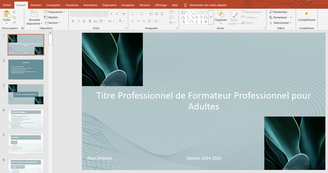 Présentation orale PowerPoint FPA