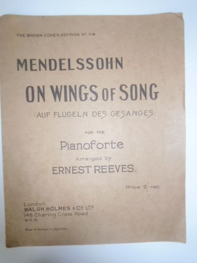 On Wings of Song sheet music Mendelssohn Pianoforte