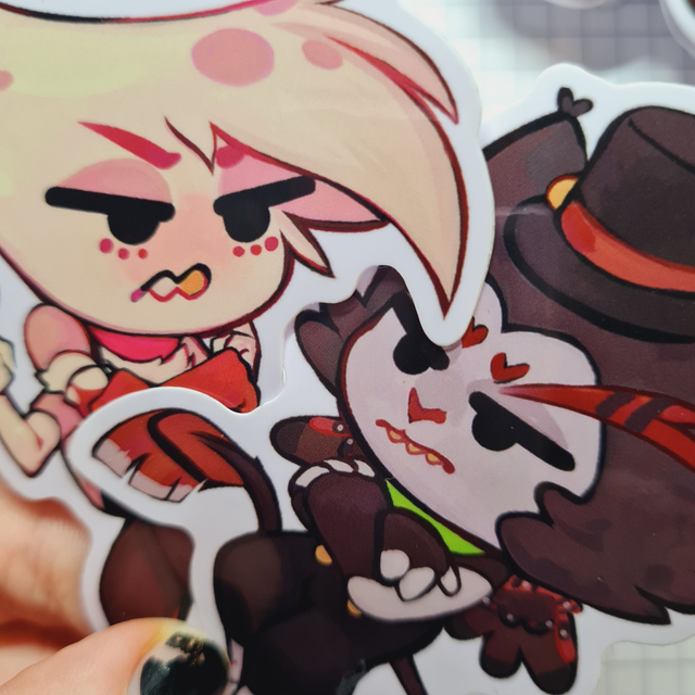 Angel Dust &amp; Husk Contract Stickers