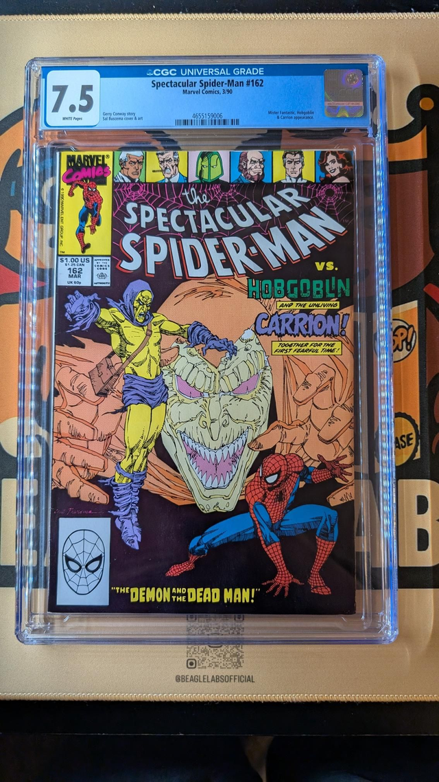 CGC Graded Comic 7.5 Marvel Spectacular Spider-Man #162