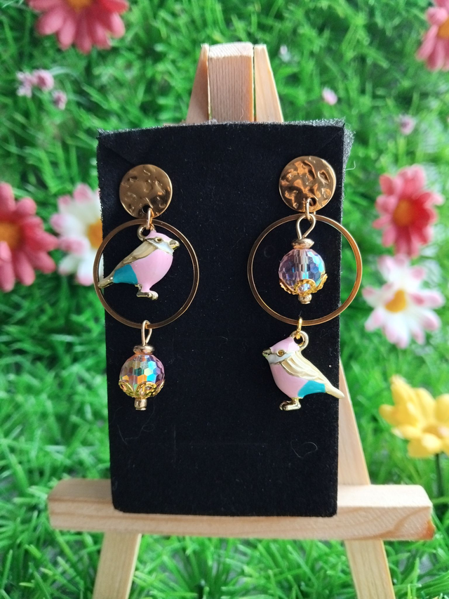 boucles d'oreilles oiseaux