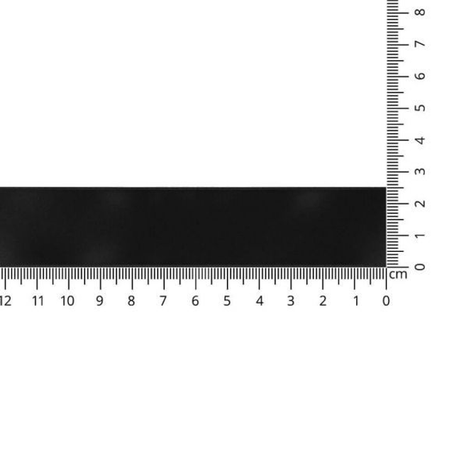Satijnlint 25 mm (726) zwart