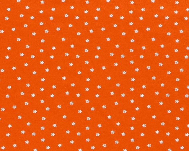 Orange Daisy Cotton Jersey