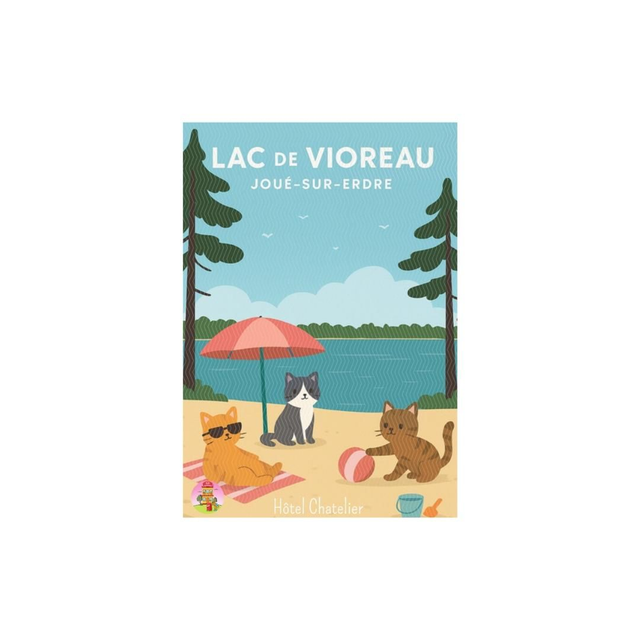 Carte postale - lac de vioreau plage