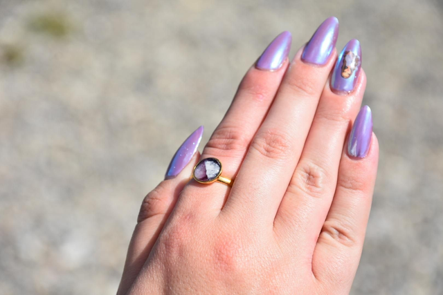 Bague "purple yang "