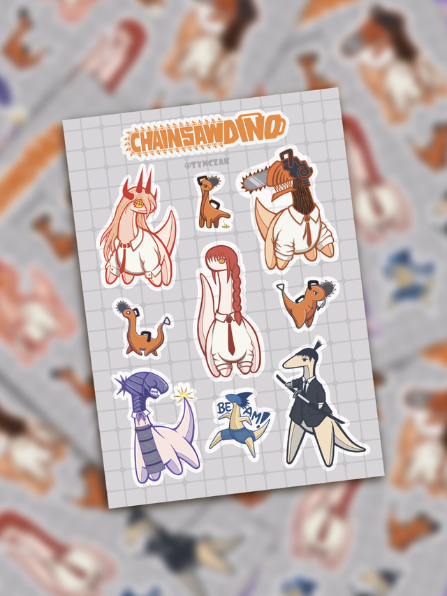 Arkusz "Chainsaw Dinosaur"