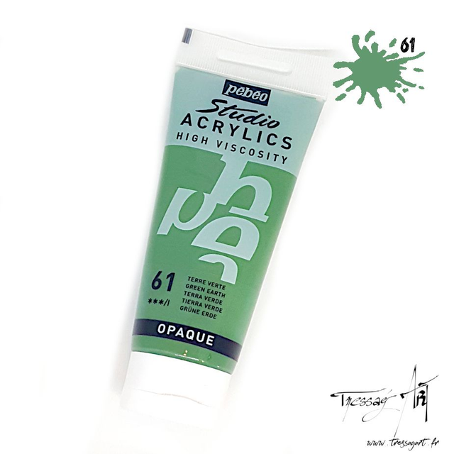 PEBEO - ACRYLIQUE 100ML - TERRE VERTE - PB016061
