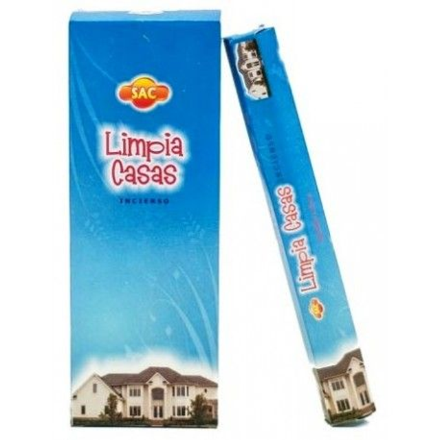 Caja GRANDE  6 uni. Incienso Sac Limpia Casas