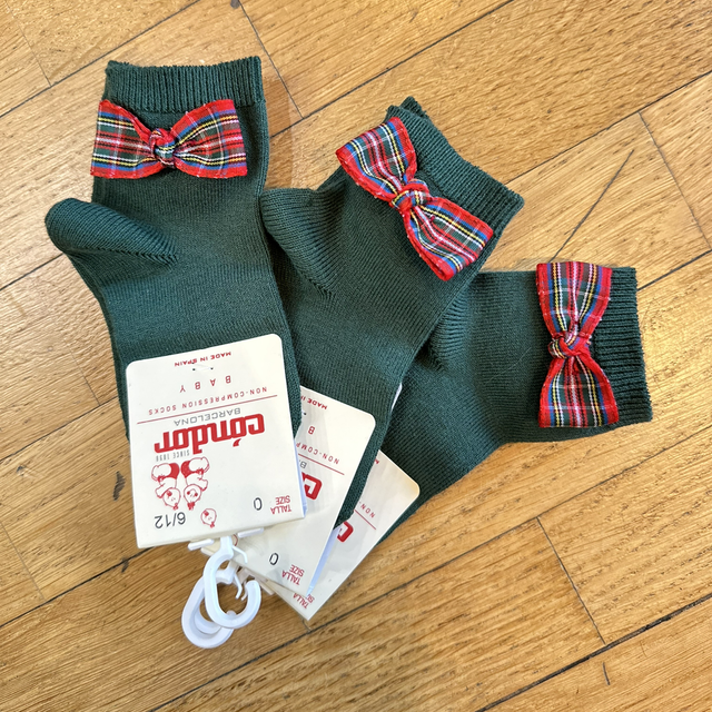 Condor - calza verde fiocco scozzese 