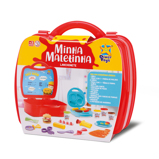 Minha Maletinha De Brinquedo Lanchonete Diver Massas