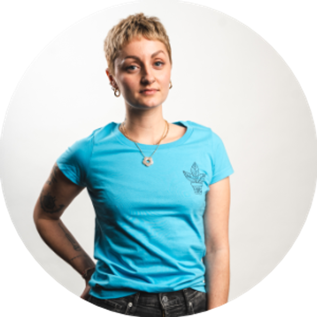 Shirt Small Ficus Blue (female)